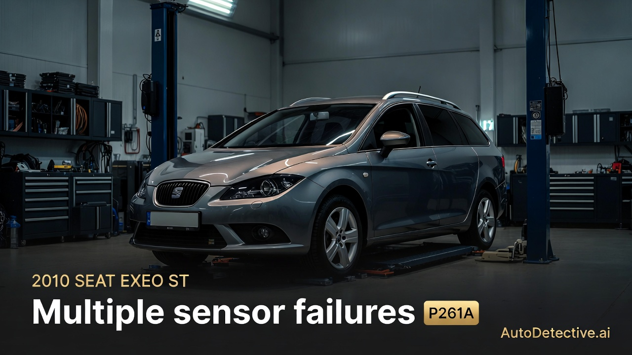2010 Seat Exeo ST - Multiple sensor failures