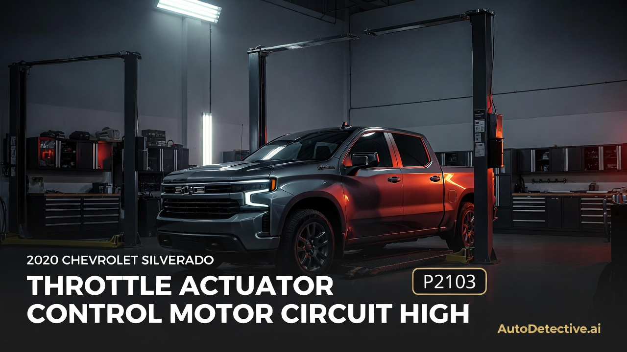 2020 Chevrolet Silverado - Throttle actuator control motor circuit high