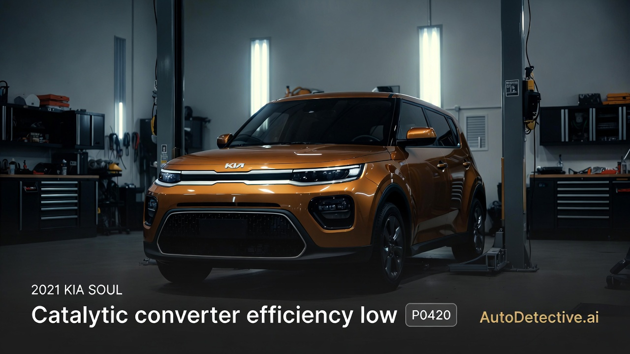 2021 Kia Soul - Catalytic converter efficiency low