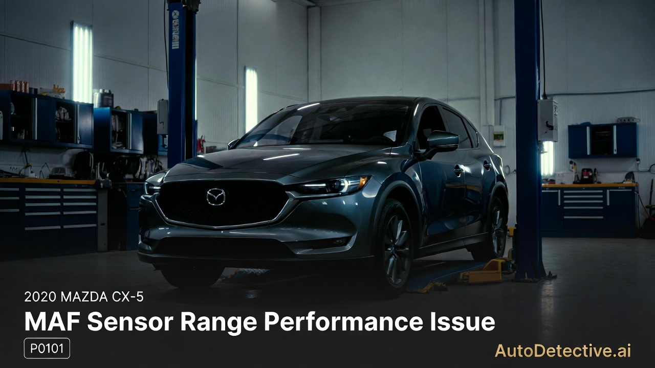 2020 Mazda CX-5 - P0101 MAF sensor range/performance problem